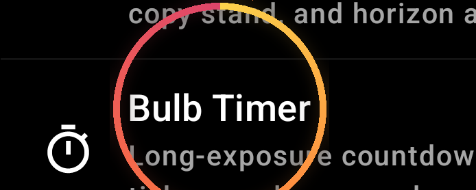 How the Bulb Timer works — annotated detail 1