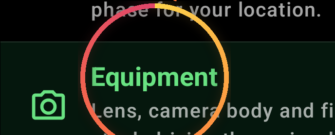 How Equipment works — annotated detail 1