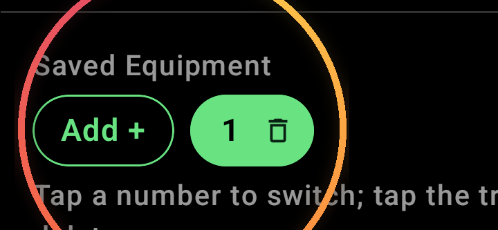 Equipment preset bubbles + swipe-to-cycle additional view 2