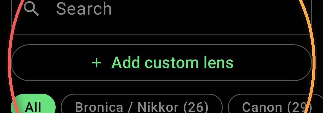 User-added custom camera bodies and lenses — annotated detail 1