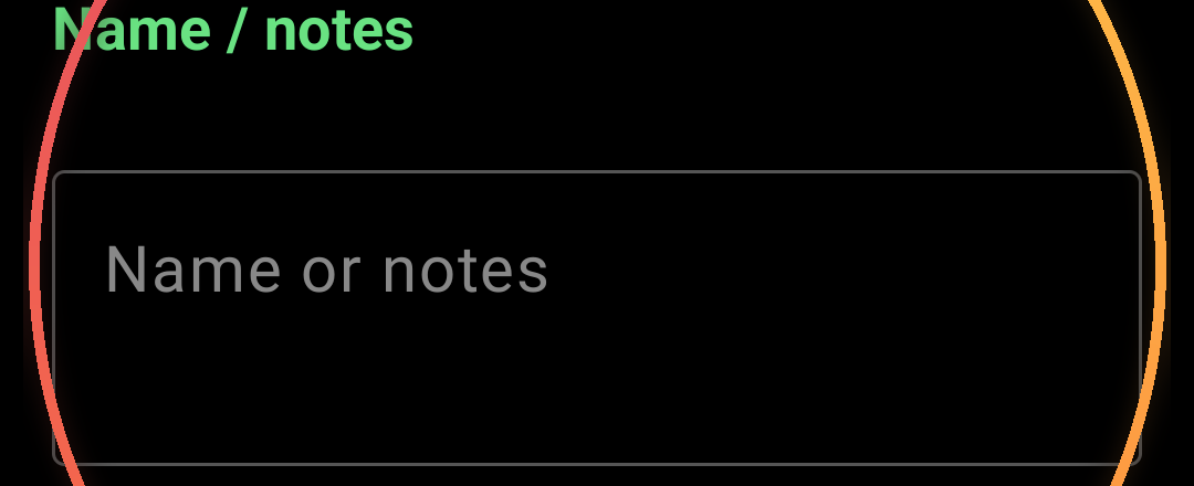 Development Notes Field — annotated detail 1