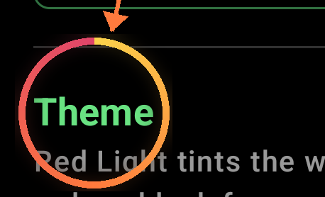 Dark Mode — annotated detail 1