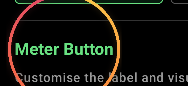 Customisable Meter button (label + theme) — annotated detail 1