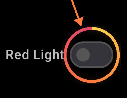 Red Light Mode strict red/black — annotated detail 1