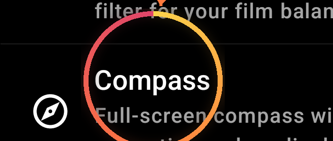 Standalone compass (Tools) — annotated detail 1