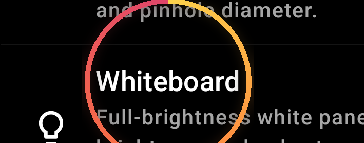 Standalone whiteboard light (Tools) — annotated detail 1