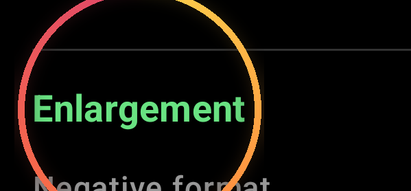 Cropping / Enlargement Factor — annotated detail 1