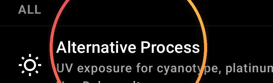 How the Alternative Process calculator works — annotated detail 1