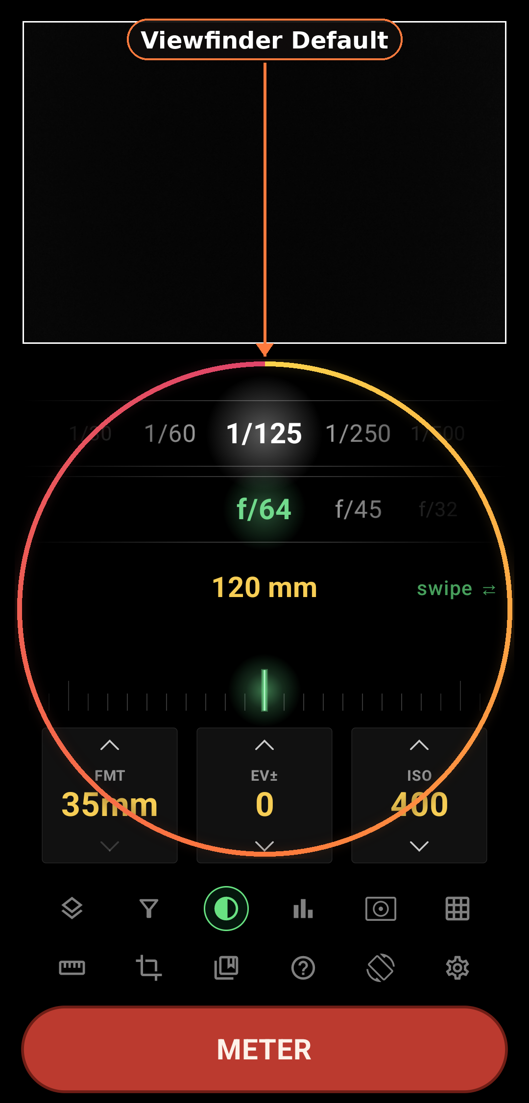 Progressive Disclosure & UX Philosophy feature in Zone Light Meter