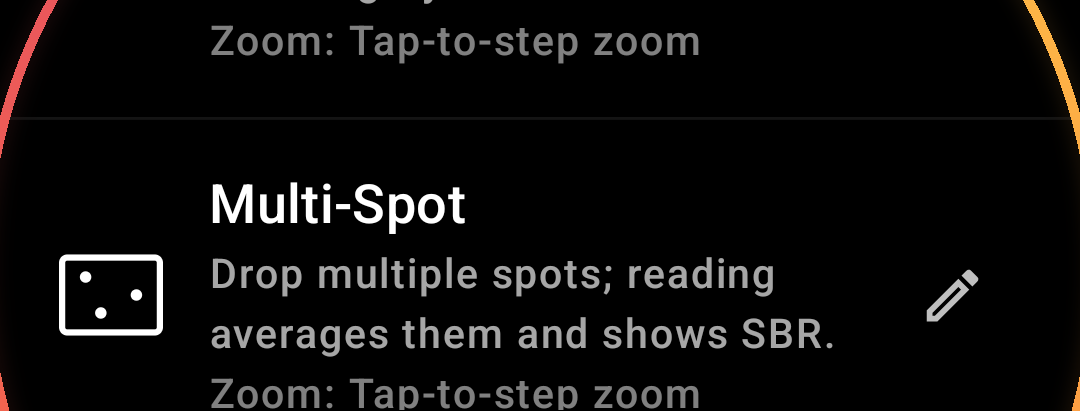 Multi-Spot Averaging 3 to 9 readings — annotated detail 1
