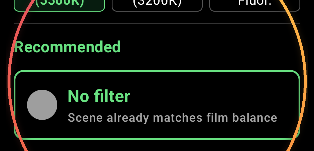 CC filter recommendation — annotated detail 1