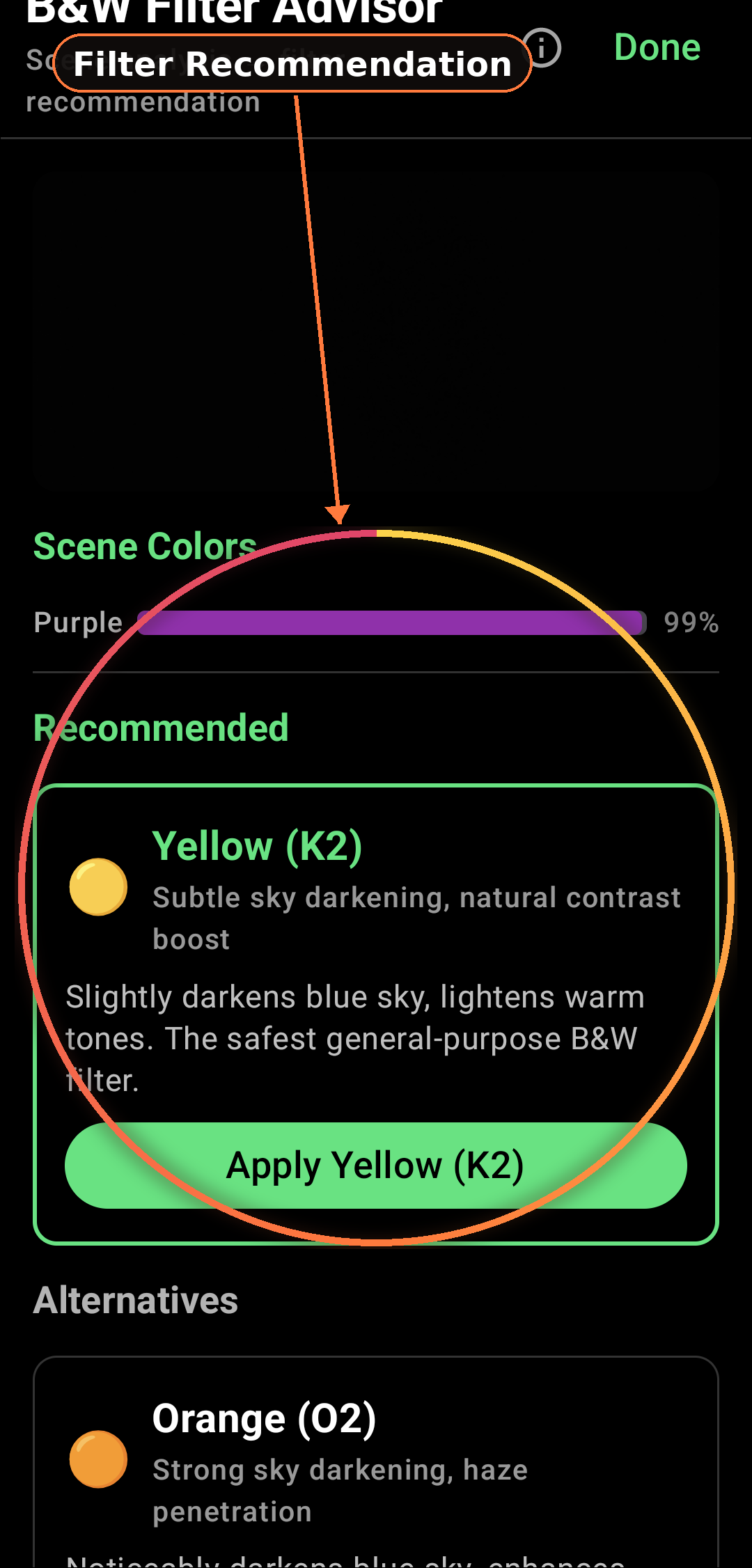 How the B&W Filter Advisor works additional view 2