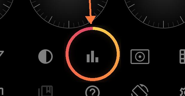Live histogram overlay additional view 2
