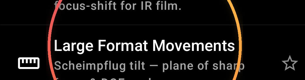 How Large Format Movements work — annotated detail 1