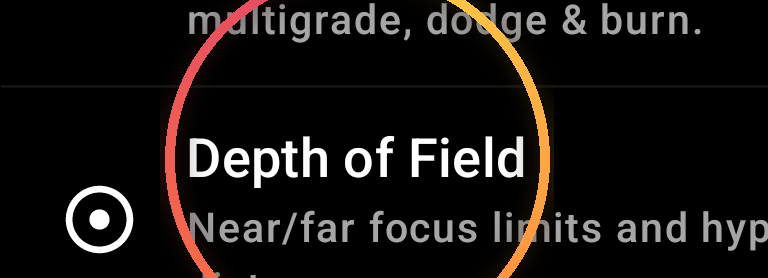 How Depth of Field works — annotated detail 1