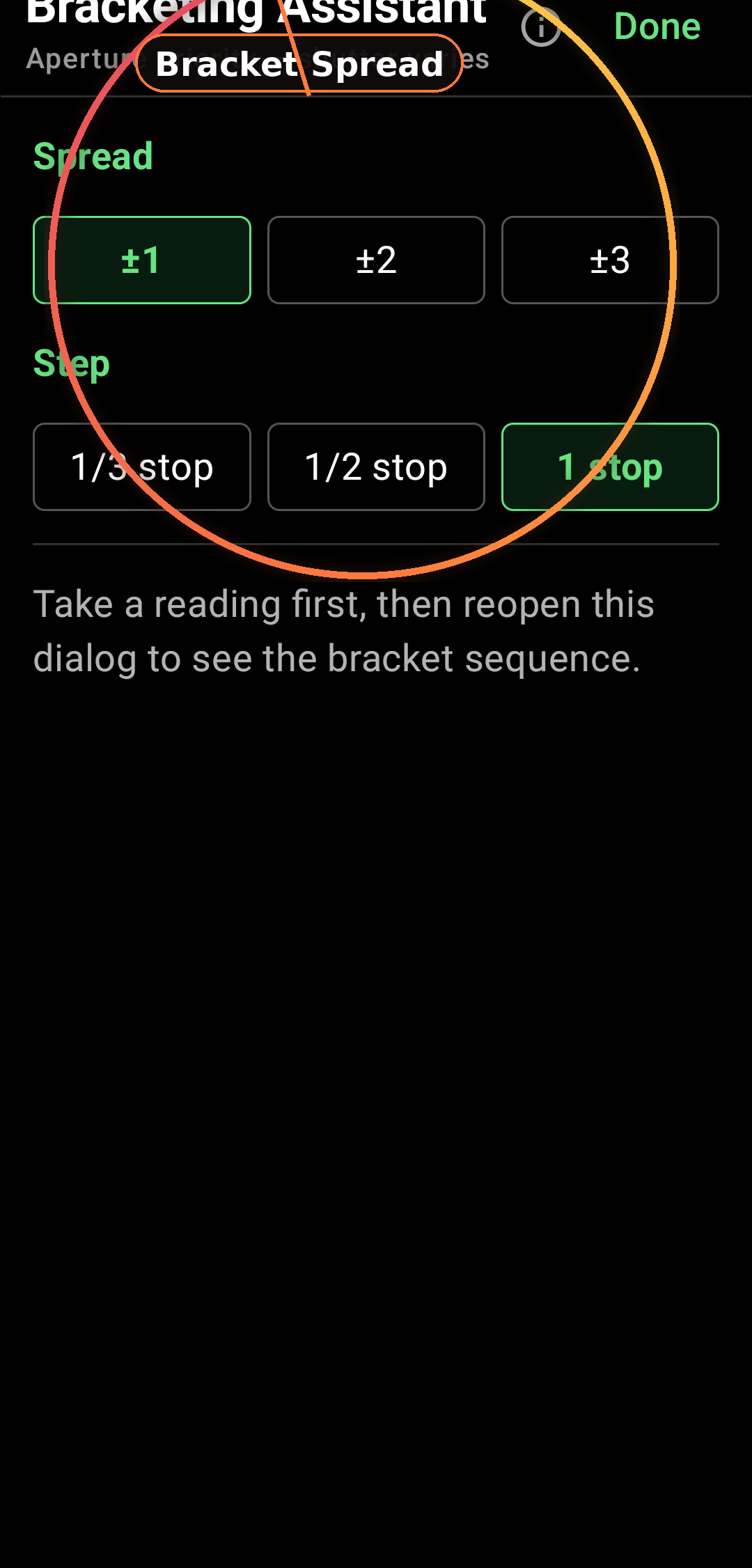 How the Bracketing Assistant works additional view 2